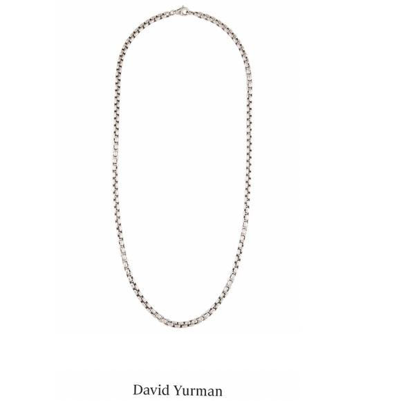 David Yurman Accessories David Yurman Small Box Chain Necklace 27mm 22 Long Tarnished Needs